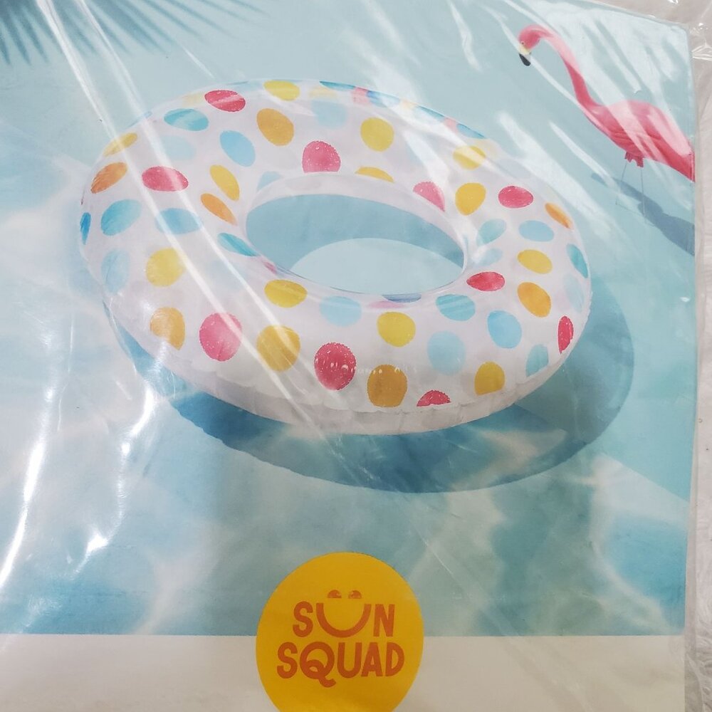 Sun Squad Inflatable Swim Tube 36 in Diameter Ages 6+‎ summer beach pool kids